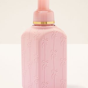 Pink Silicone Bows Gentle & Clean Foaming Hand Soap Dispenser