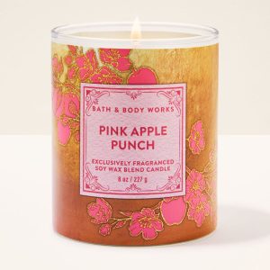 Pink Apple Punch Single Wick Candle