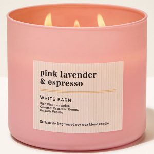 Pink Lavender & Espresso 3-Wick Candle