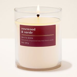Rosewood & Suede Single Wick Candle