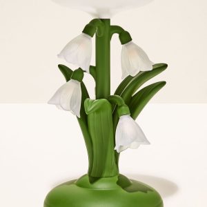 Snowdrop Dream Light-Up Pedestal 3-Wick Candle Holder