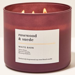 Rosewood & Suede 3-Wick Candle