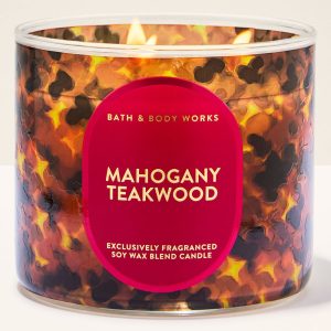 Mahogany Teakwood 3-Wick Candle