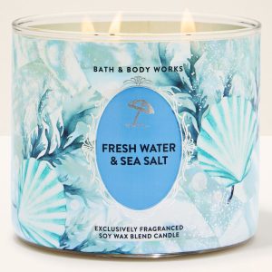 Fresh Water & Sea Salt 3-Wick Candle