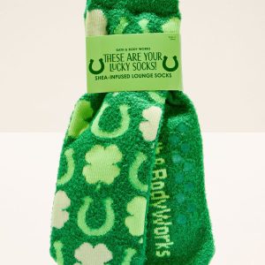 Lucky St. Patty's Day Shea-Infused Lounge Socks