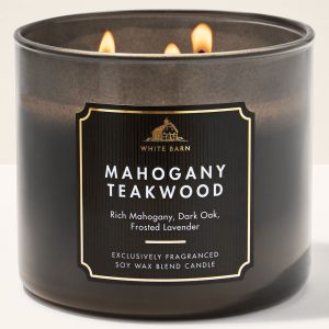 Mahogany Teakwood 3-Wick Candle