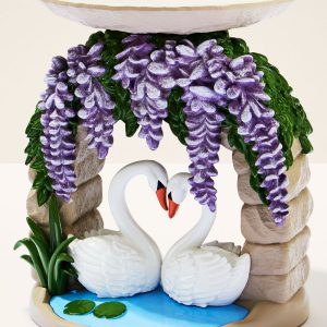 Swan Bridge Pedestal 3-Wick Candle Holder