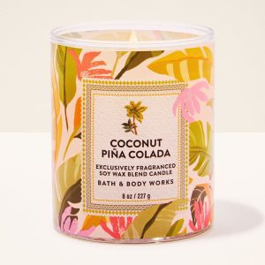 Coconut Pi?a Colada Single Wick Candle