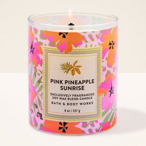 Pink Pineapple Sunrise Single Wick Candle