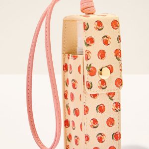 Vera Bradley Peach Spray Sanitizer & Lip Holder