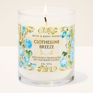Clothesline Breeze Single Wick Candle