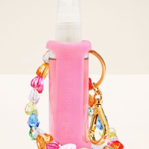 Pink Wristlet Hand Sanitizer Spray Holder